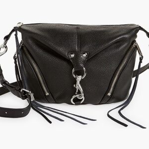 Rebecca Minkoff Black Crossbody Bag with Silver Accents